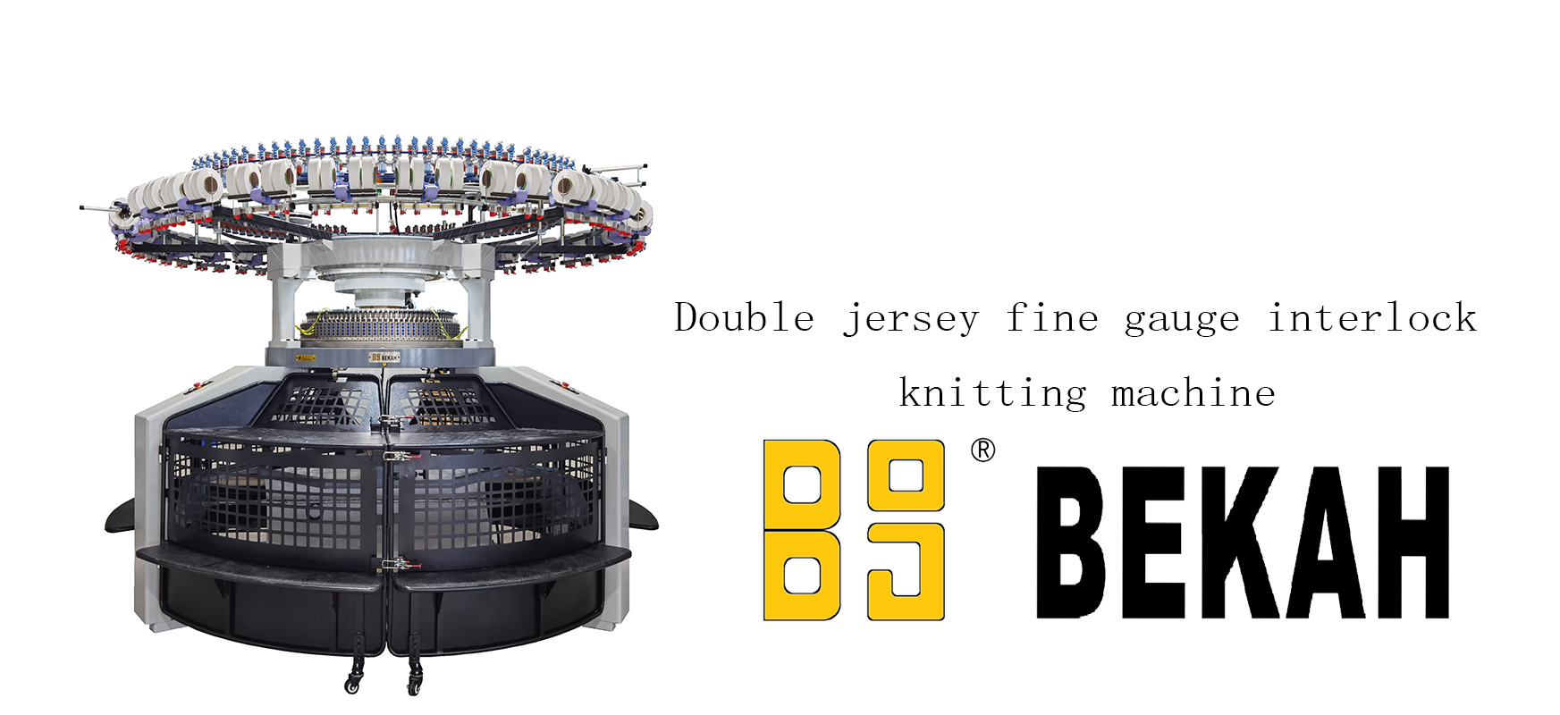 Double jersey fine gauge interlock knitting machine