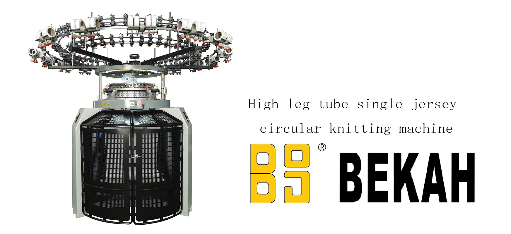 High leg tube single jersey circular knitting machine